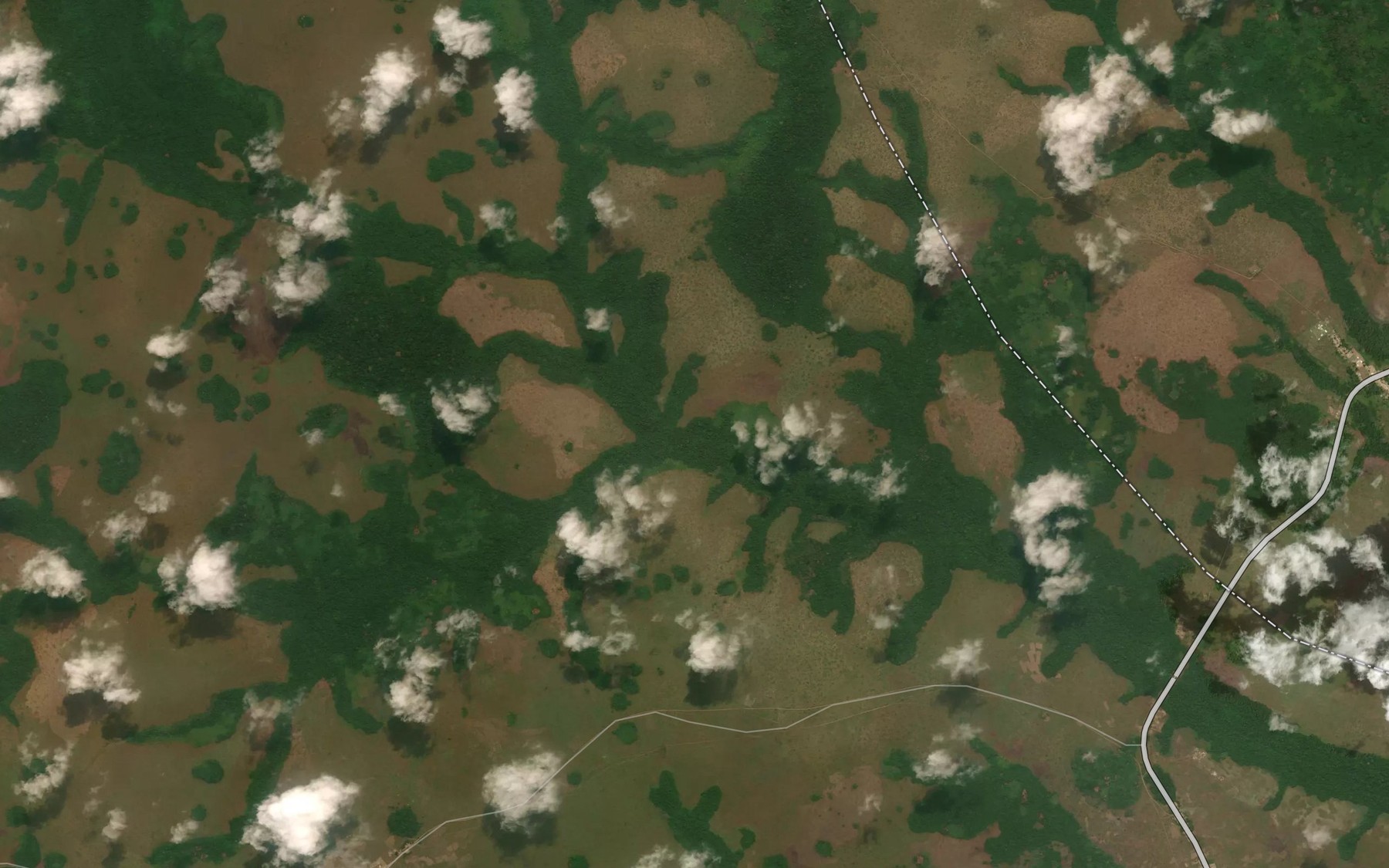 Satellite map of the Ewala