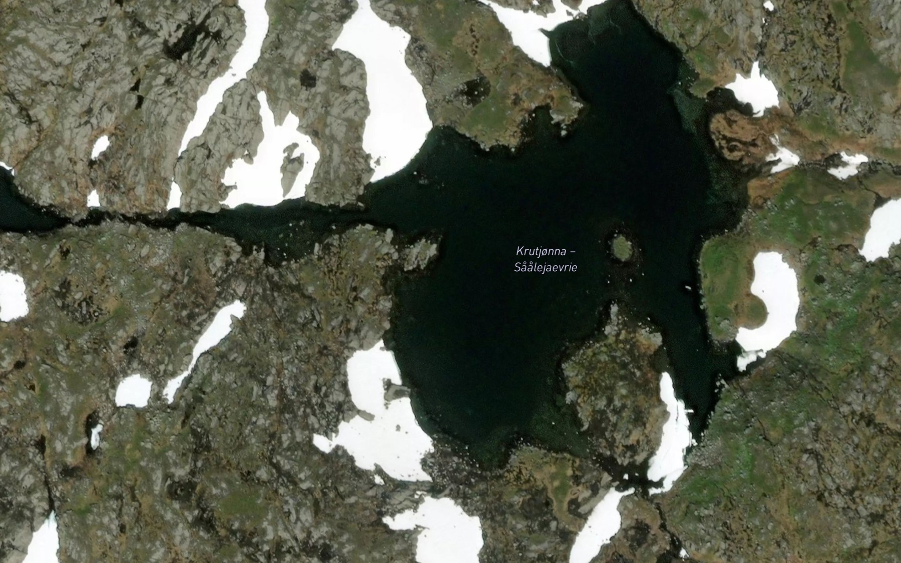 Satellite map of the Krutjorna