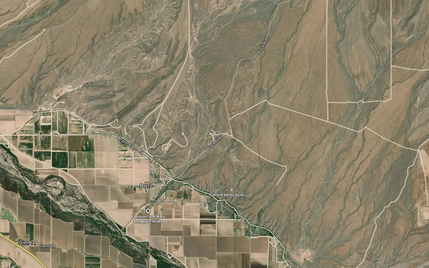 Satellite map of the Little Spring