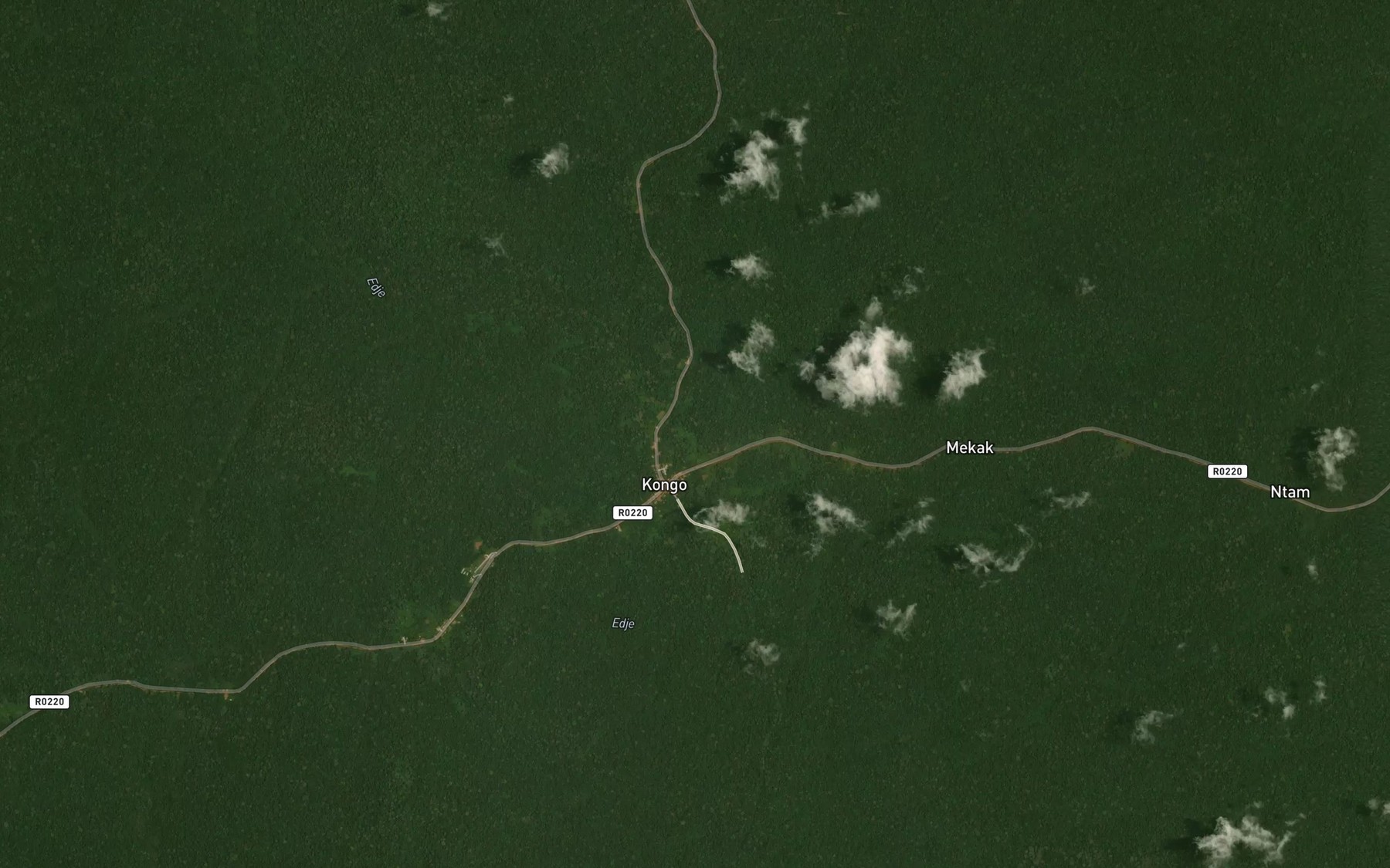 Satellite map of the Dimle
