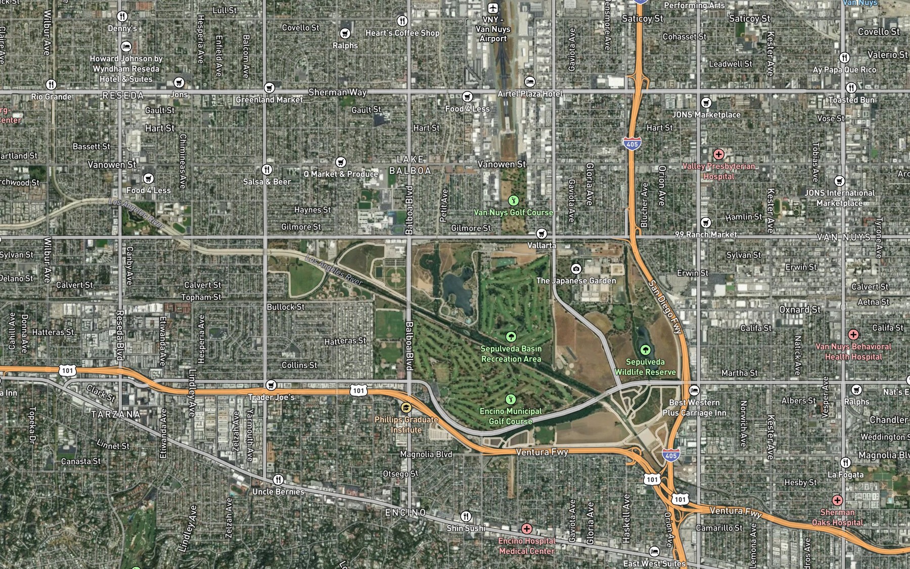 Satellite map of the Spot 1