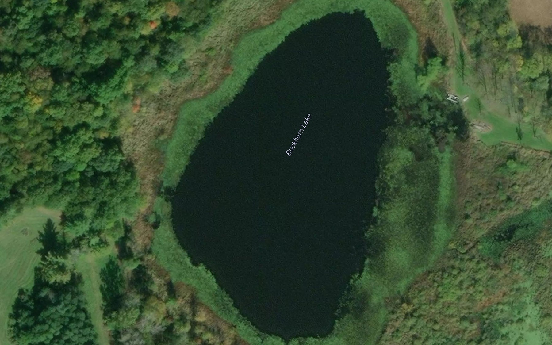 Satellite map of the Buckhorn Lake