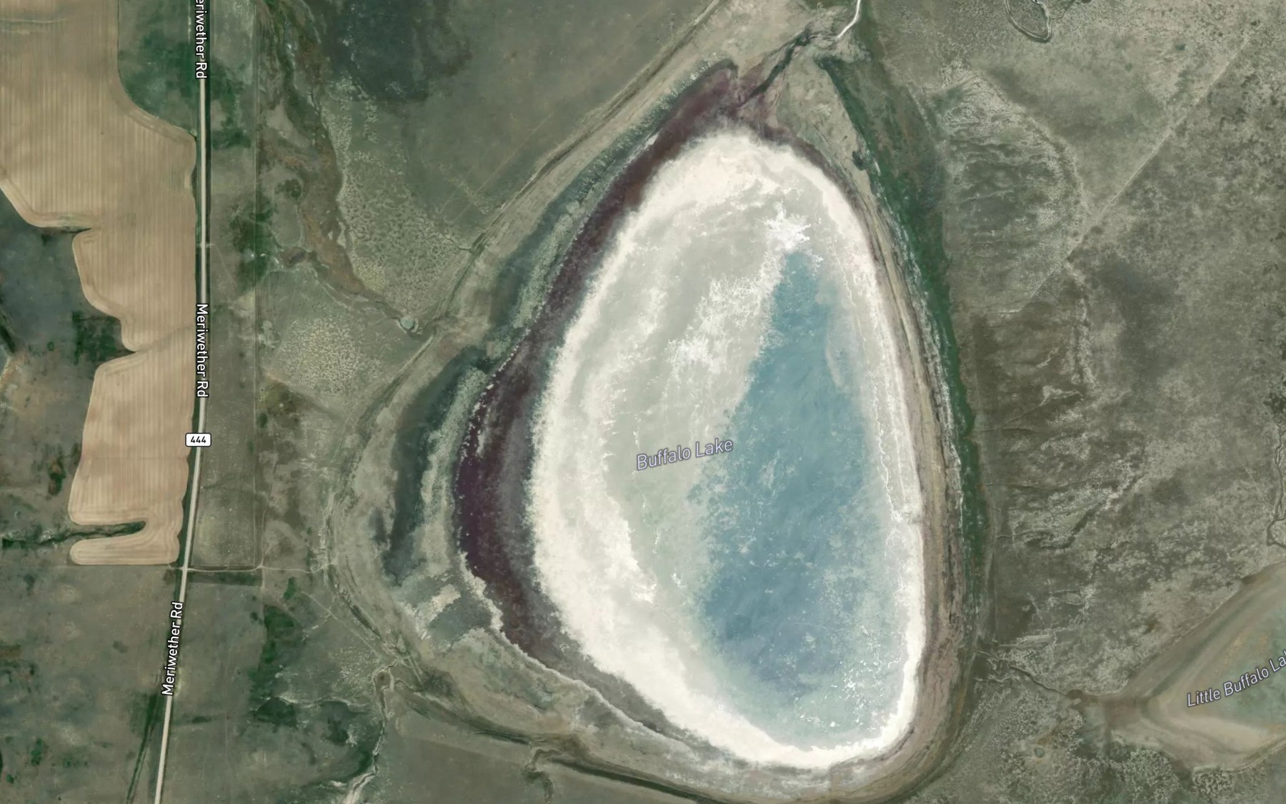Satellite map of the Buffalo Lake