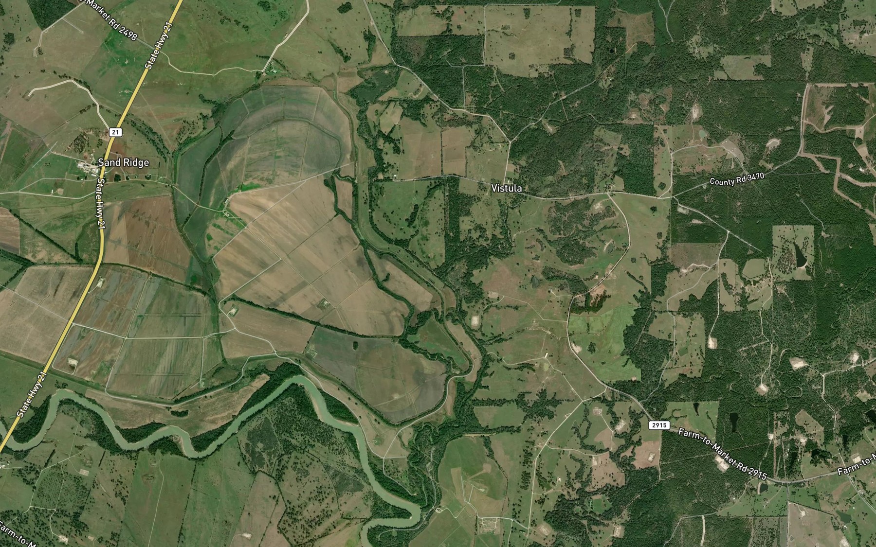 Satellite map of the Lost Creek