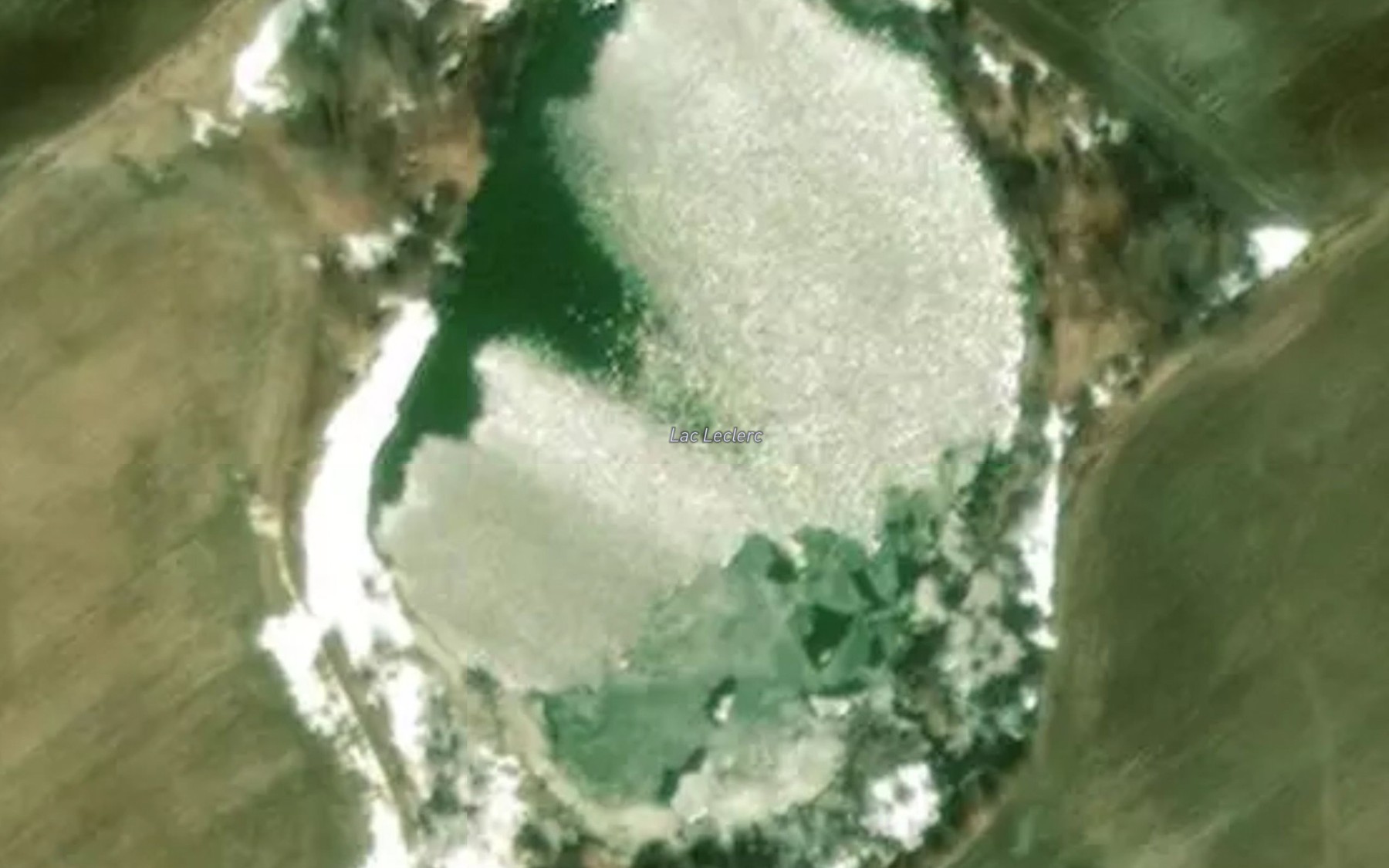 Satellite map of the Lac Leclerc