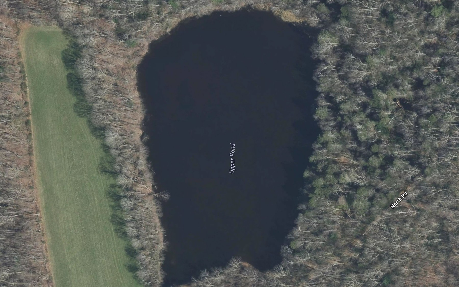 Satellite map of the Upper Pond