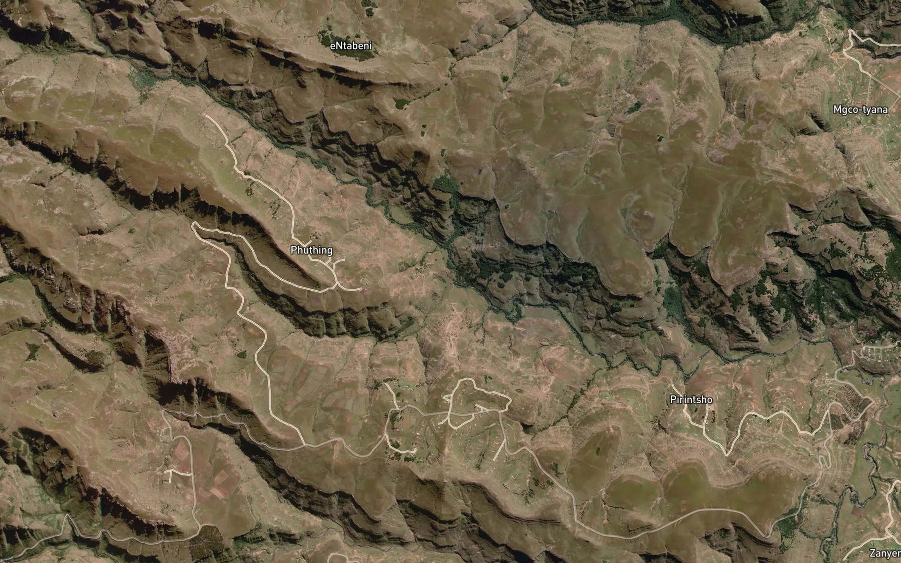 Satellite map of the Tshankomo