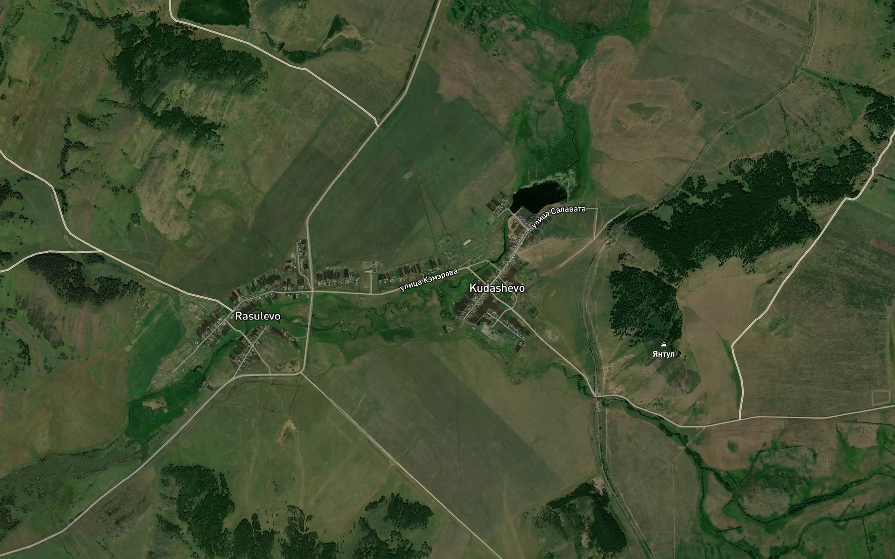 Satellite map of the Kalyntash