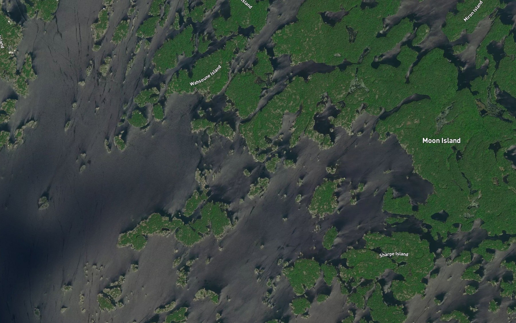 Satellite map of the Chegahno Bay