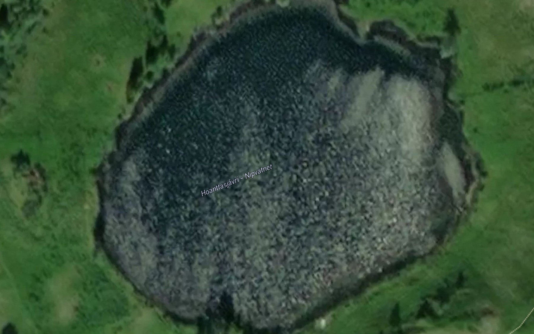 Satellite map of the Nipvatnet