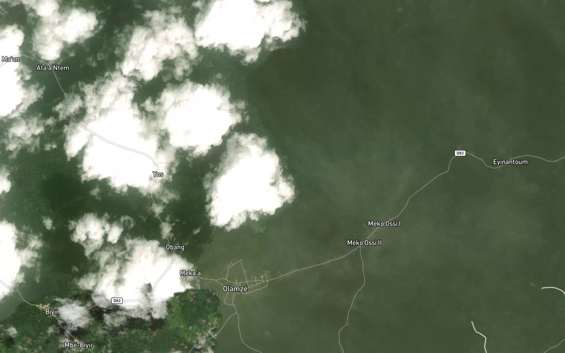Satellite map of the Medou