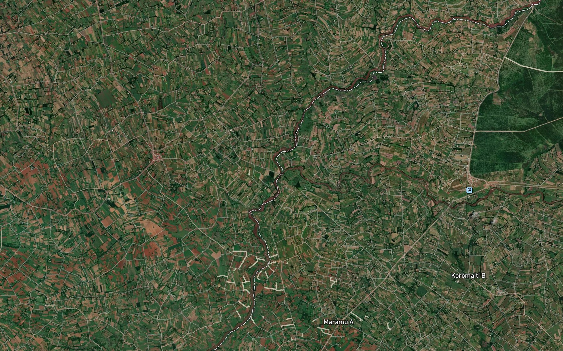 Satellite map of the Kipkarren