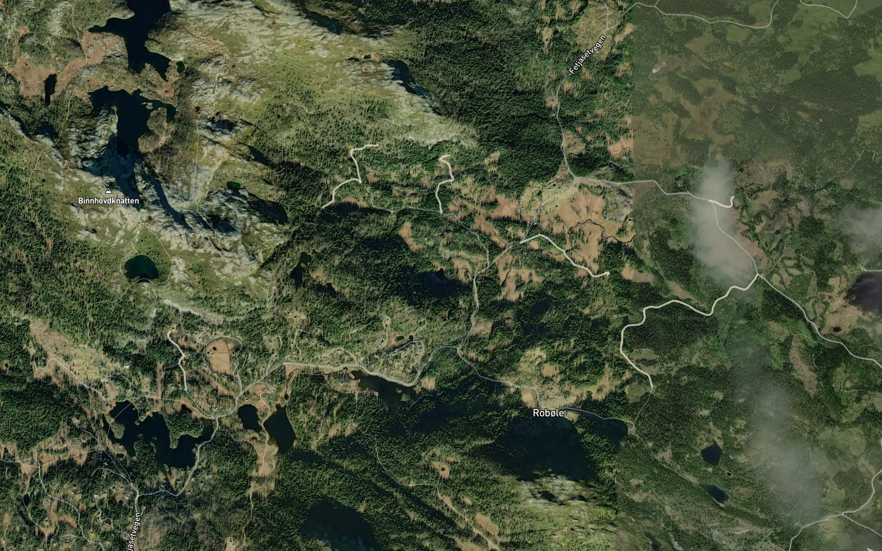 Satellite map of the Stordokkputten