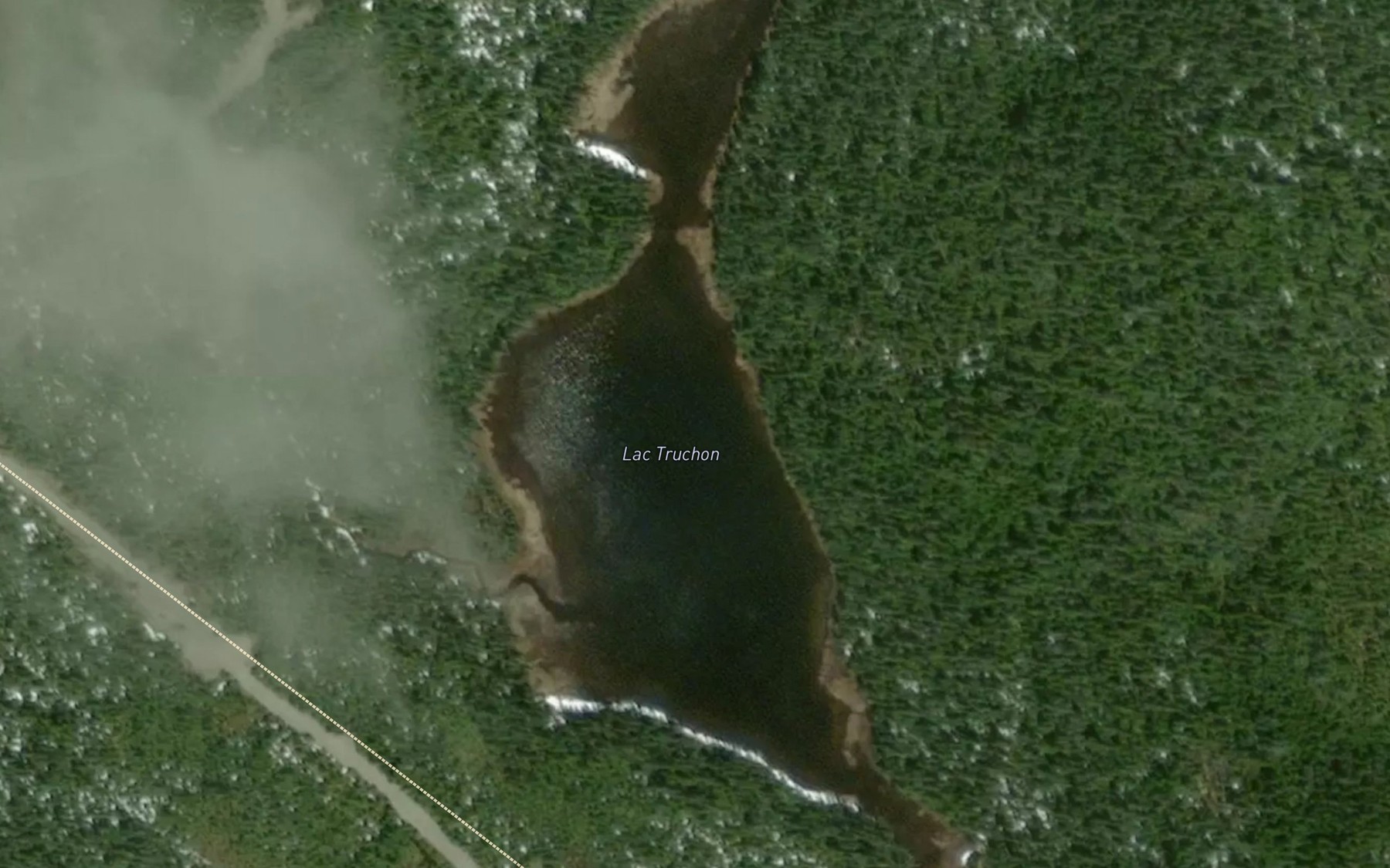 Satellite map of the Lac Truchon