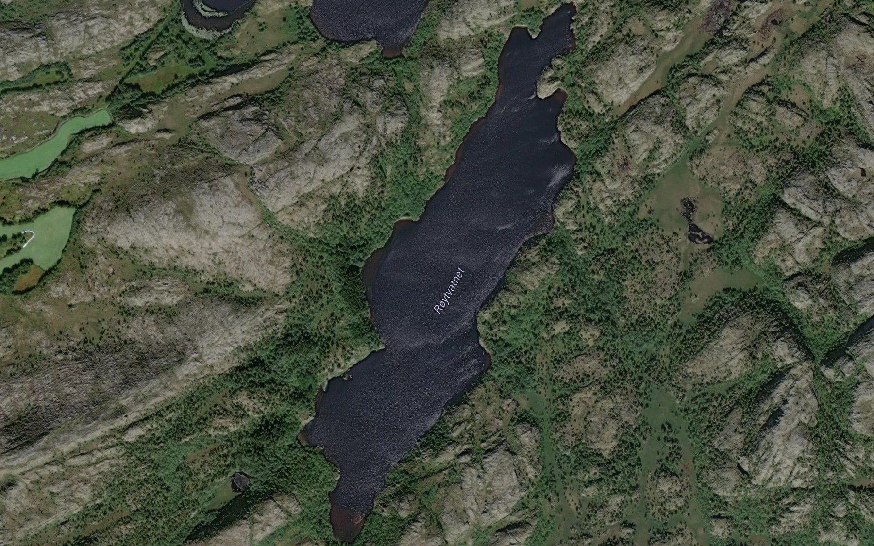 Satellite map of the Rotvatnet