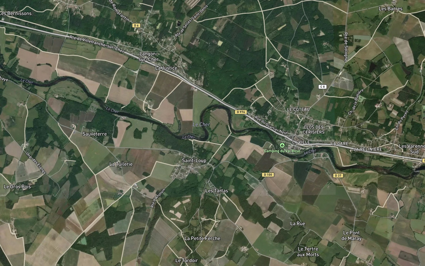 Satellite map of the Ruisseau la Pree