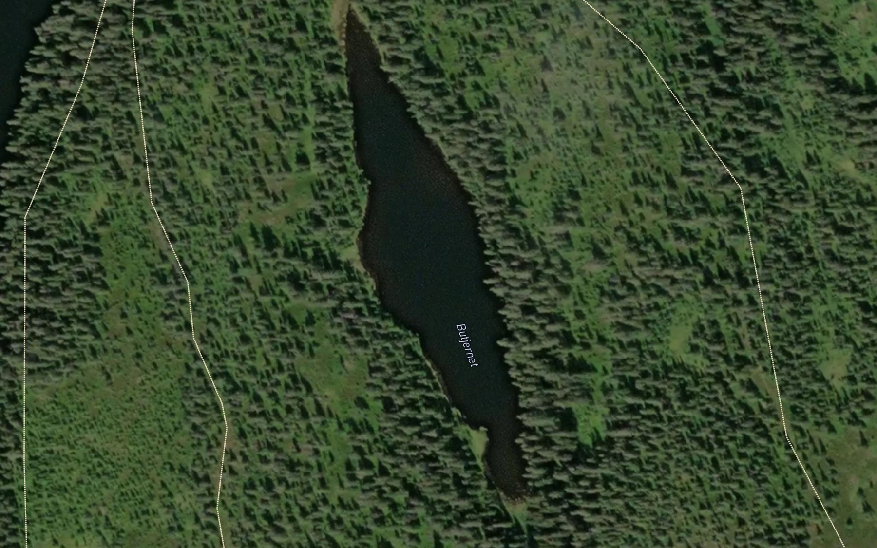 Satellite map of the Butjernet