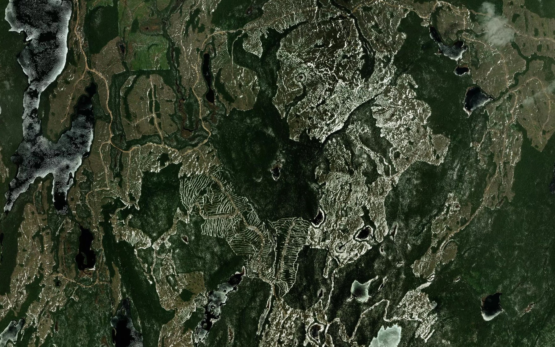 Satellite map of the Lac Yarn