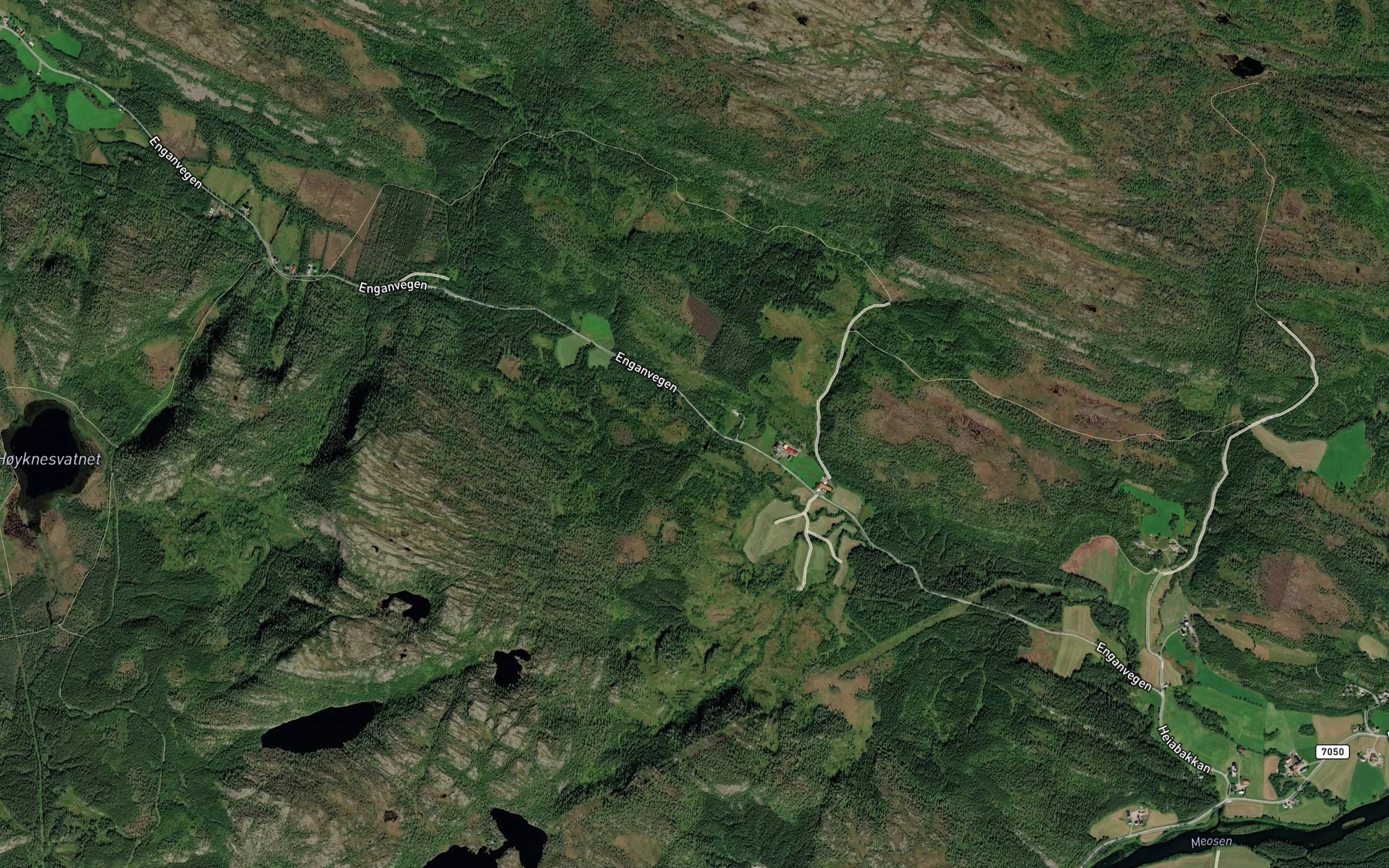 Satellite map of the Engaelva