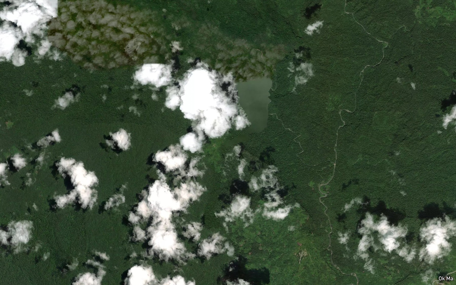 Satellite map of the Ok Man