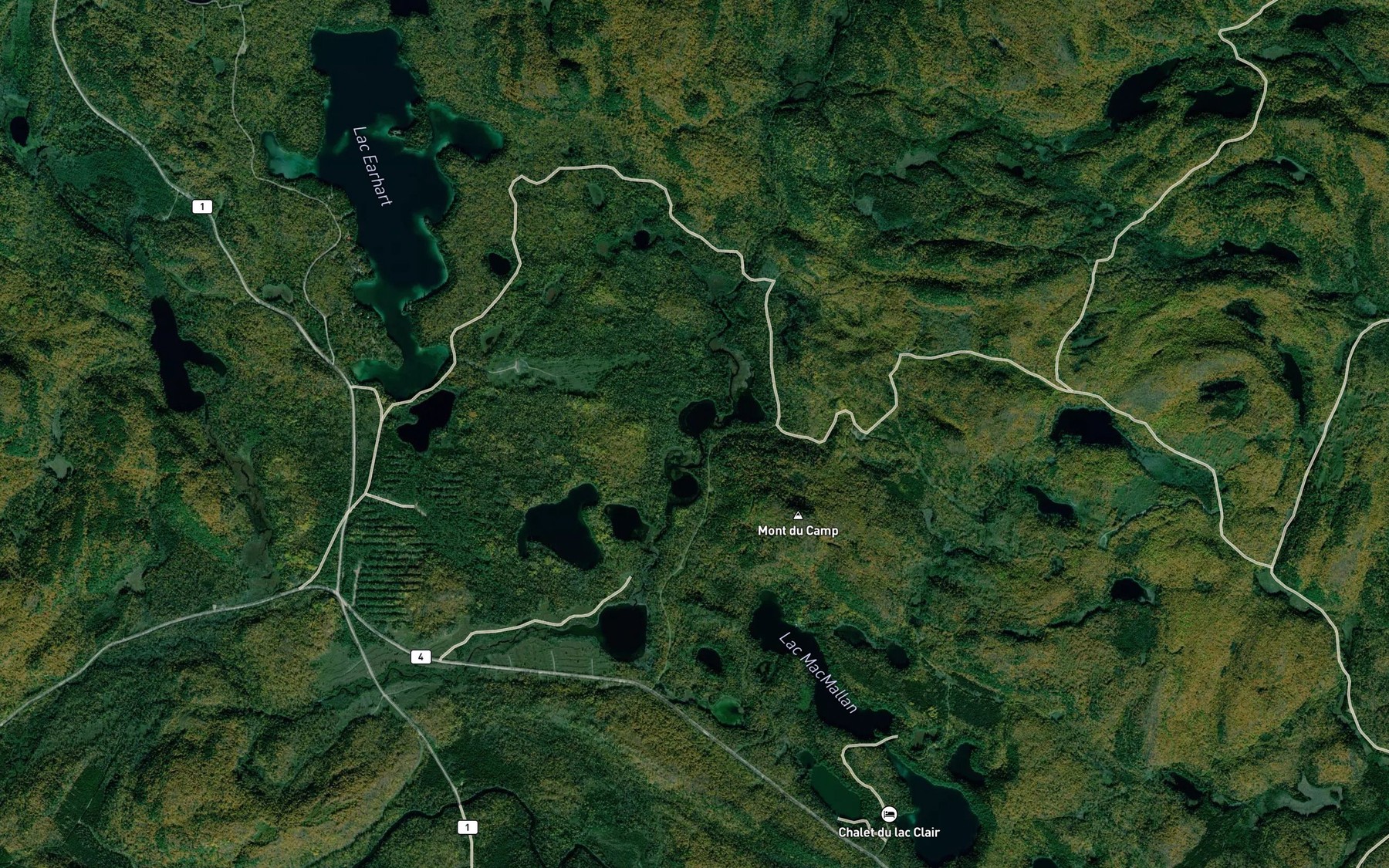 Satellite map of the Lac Samlou
