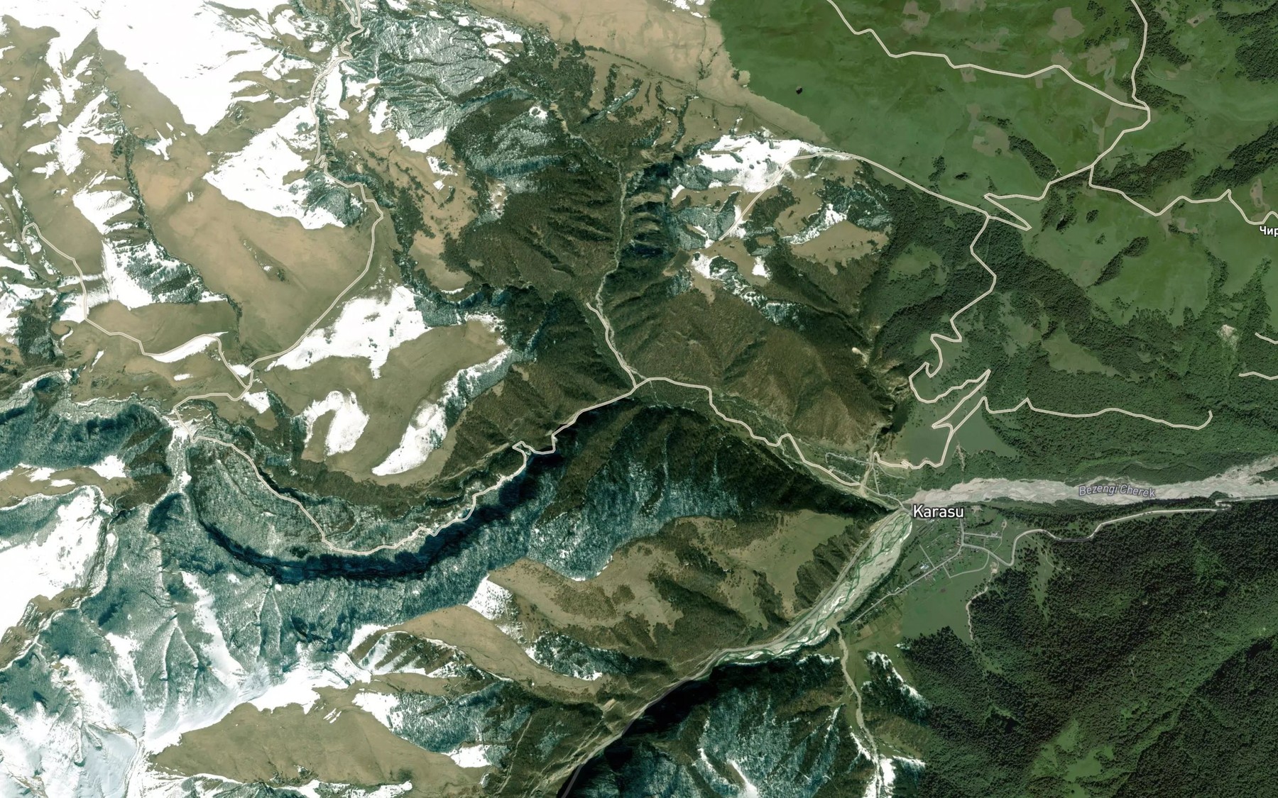Satellite map of the Khoson-Suat