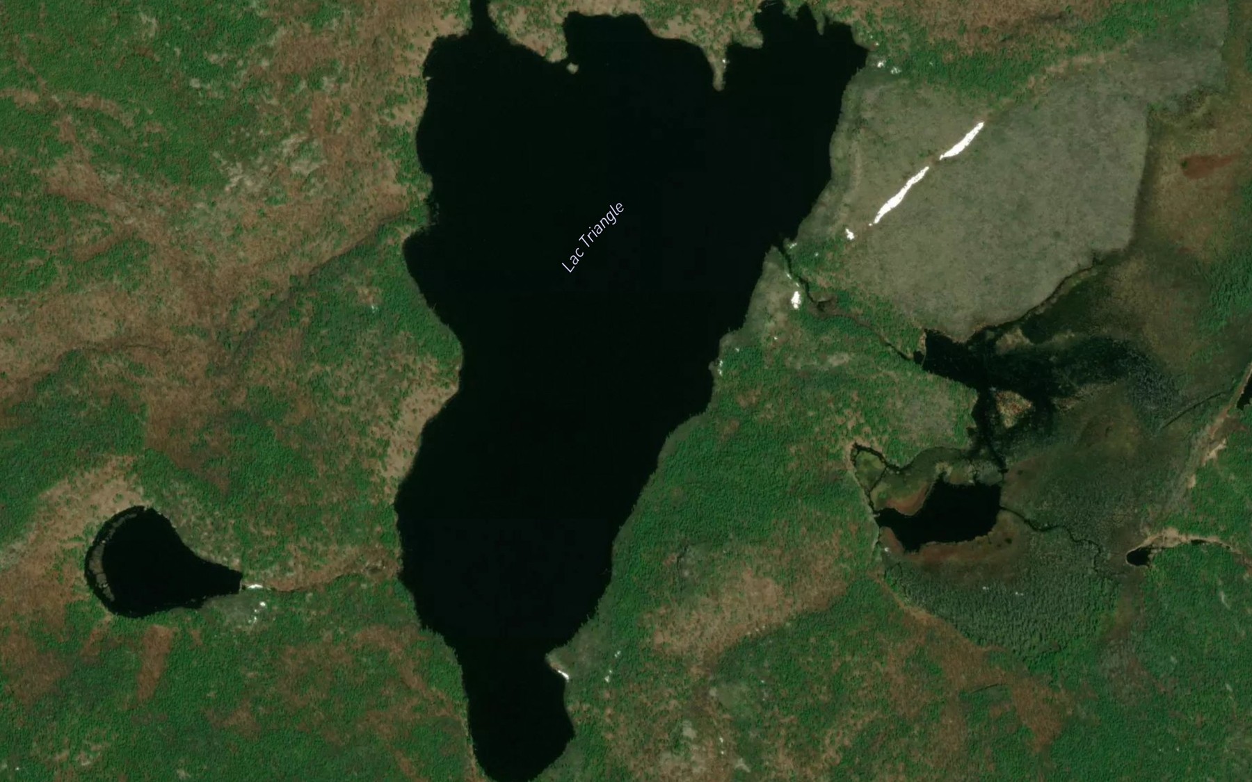 Satellite map of the Lac Triangle