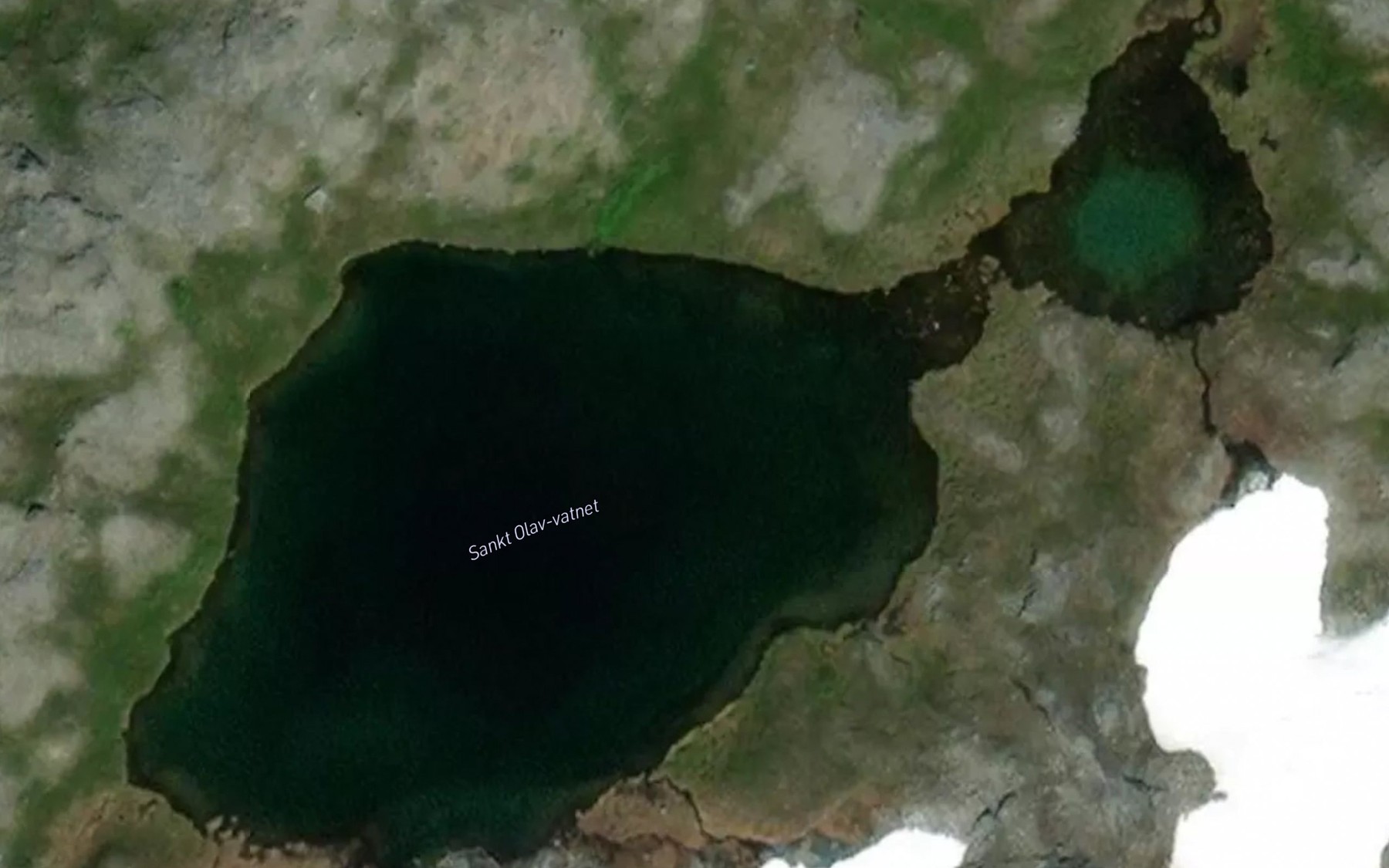 Satellite map of the Sankt Olav-vatnet