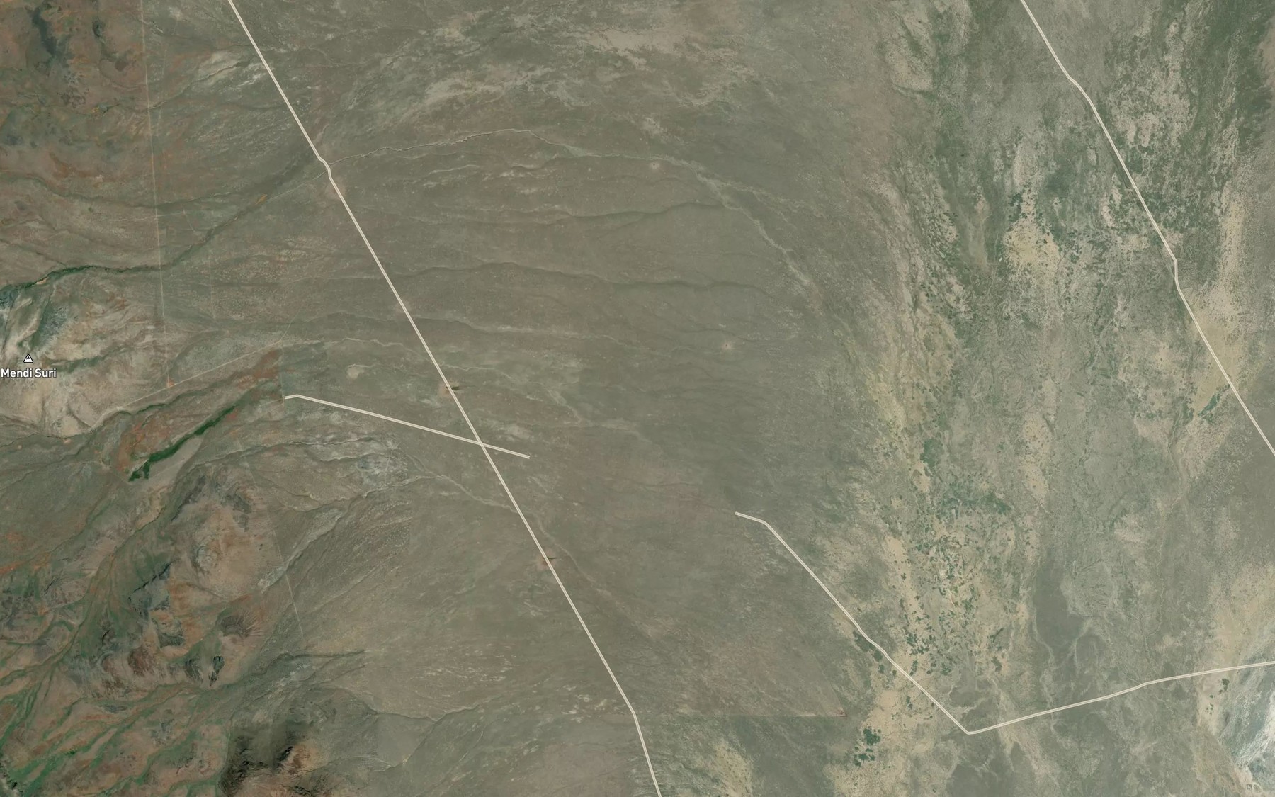 Satellite map of the Rock Creek