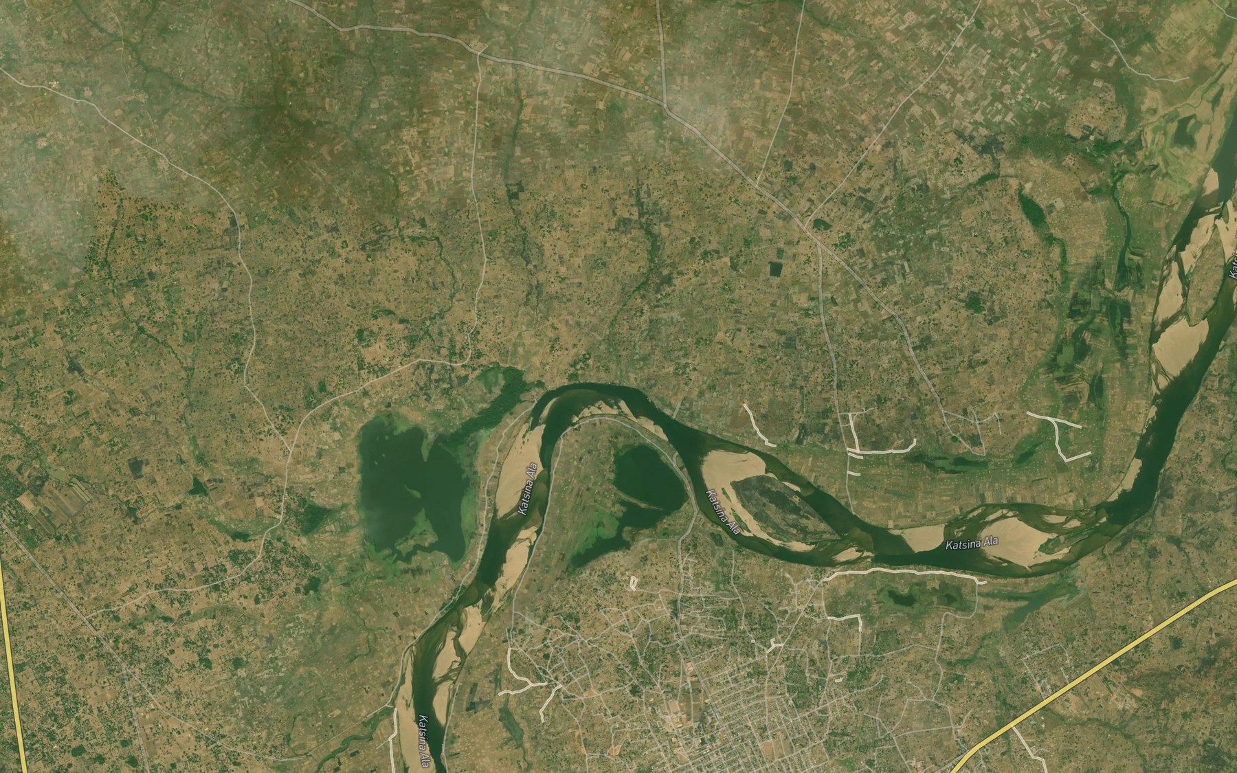 Satellite map of the River Manor
