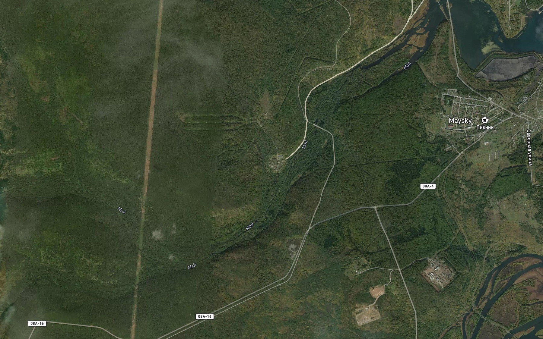 Satellite map of the Undyr