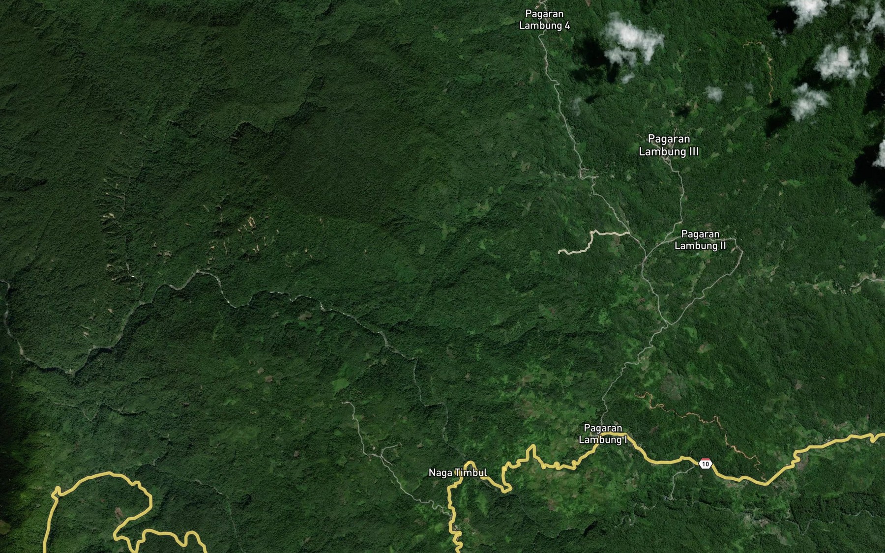 Satellite map of the Aek Baul