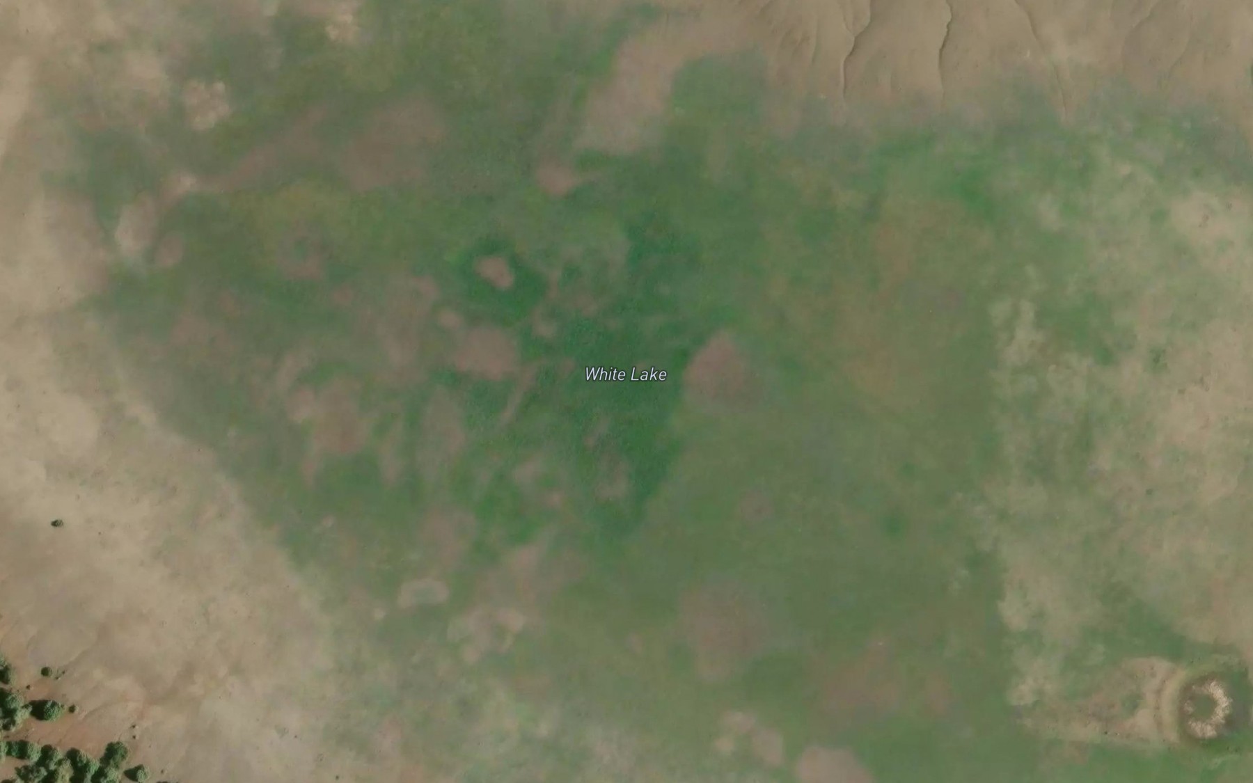 Satellite map of the White Lake