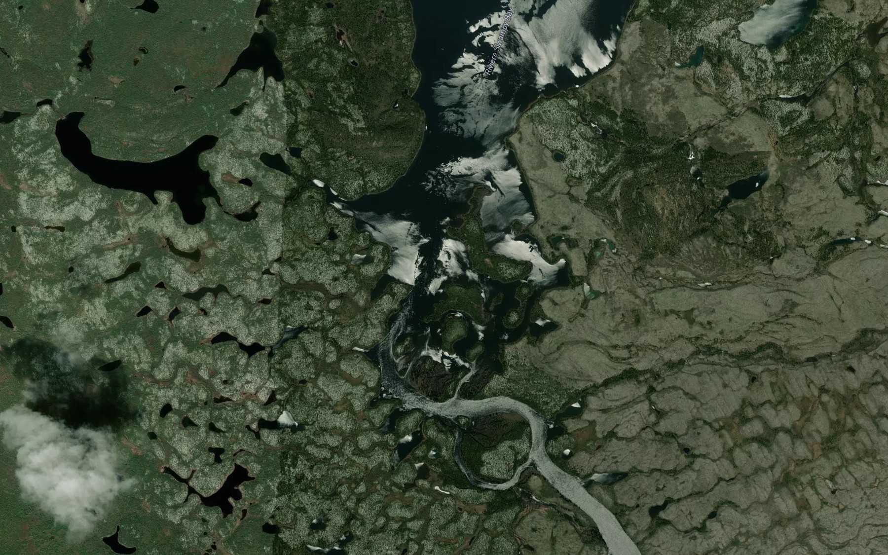 Satellite map of the Baie du Sud