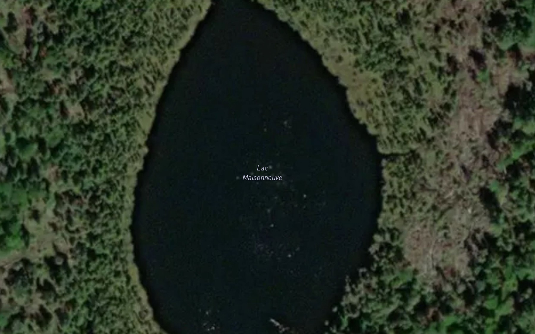 Satellite map of the Lac Maisonneuve