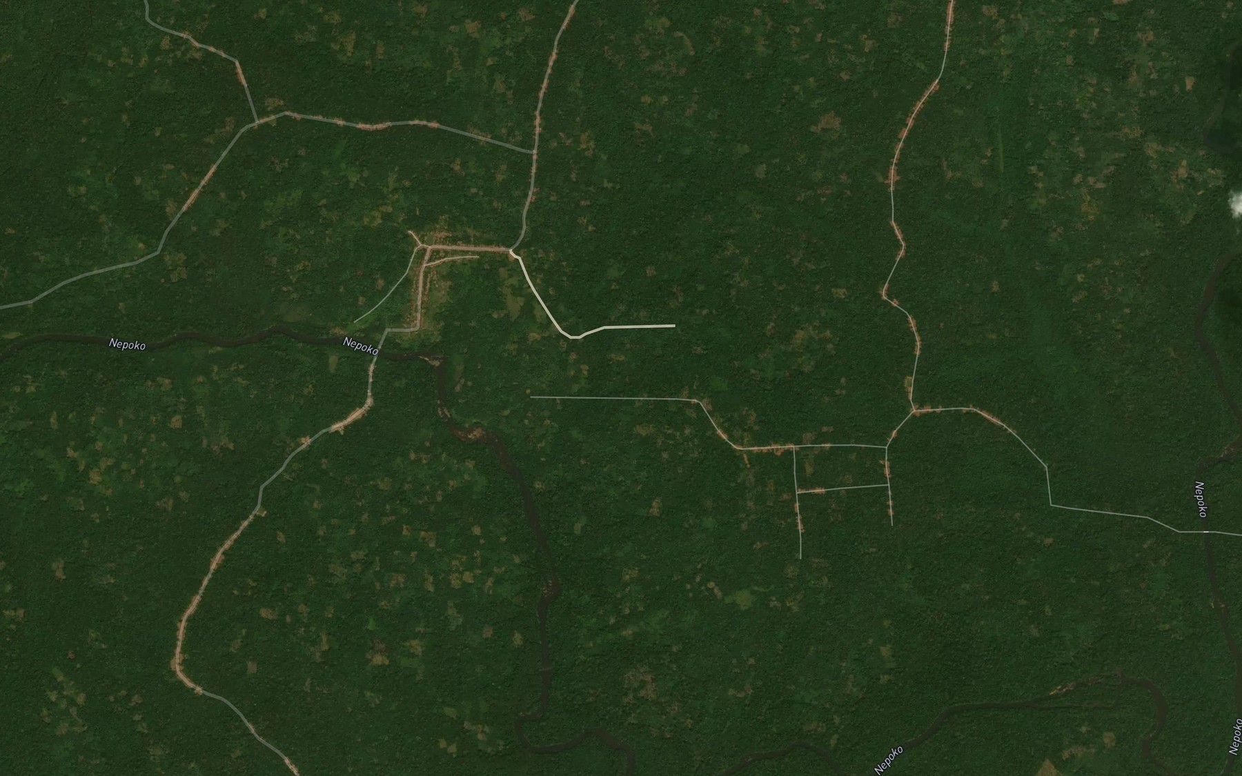 Satellite map of the Akpata