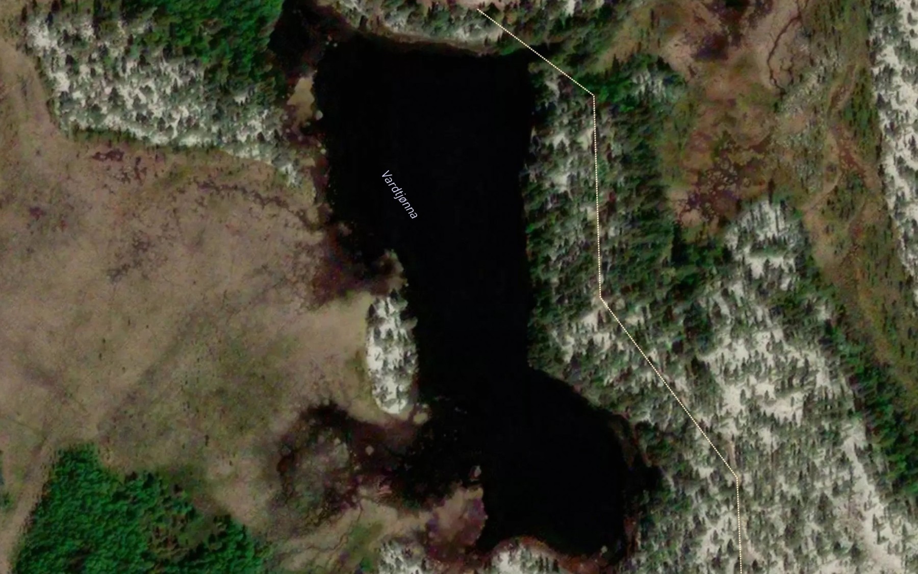 Satellite map of the Vardtjorna