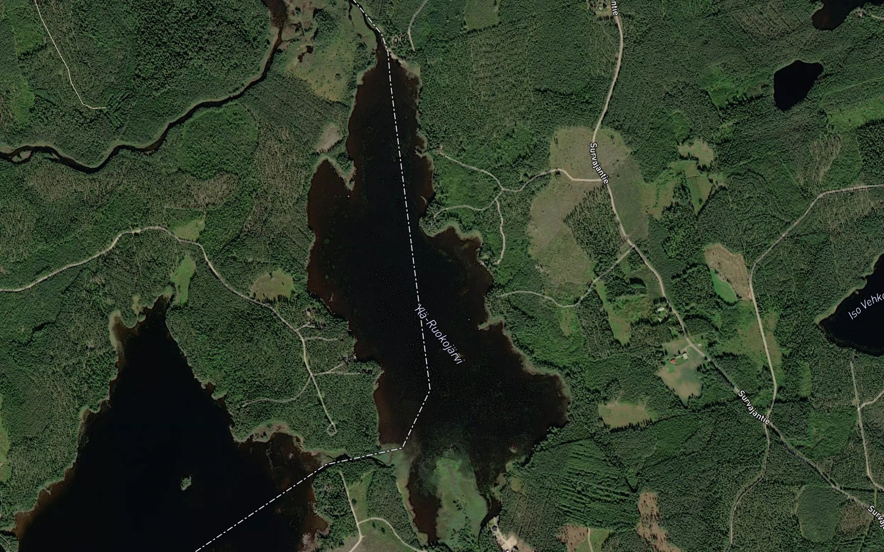 Satellite map of the Paavonlahti
