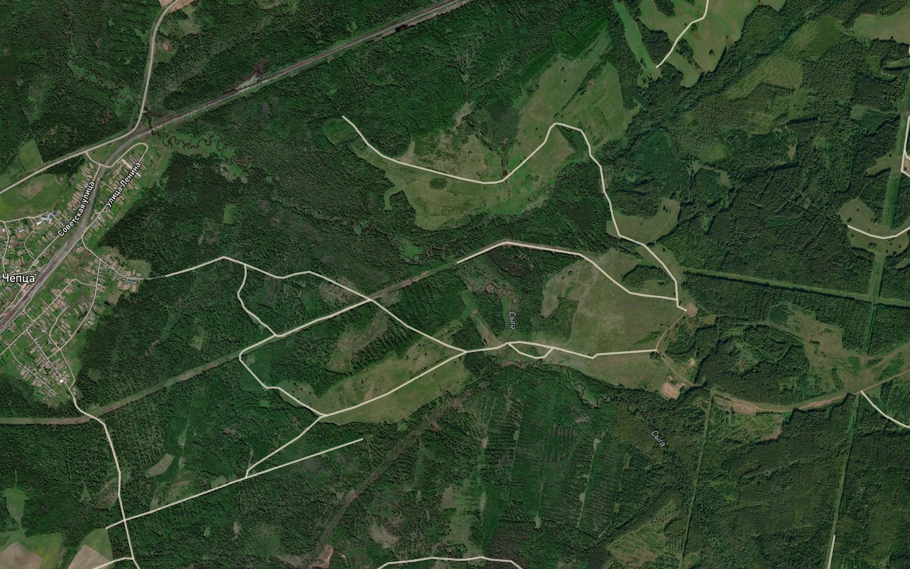 Satellite map of the Kvashur