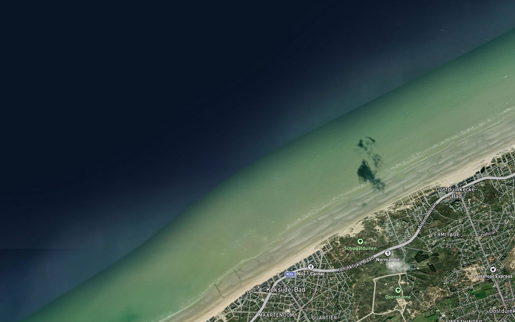Satellite map of the Den Oever