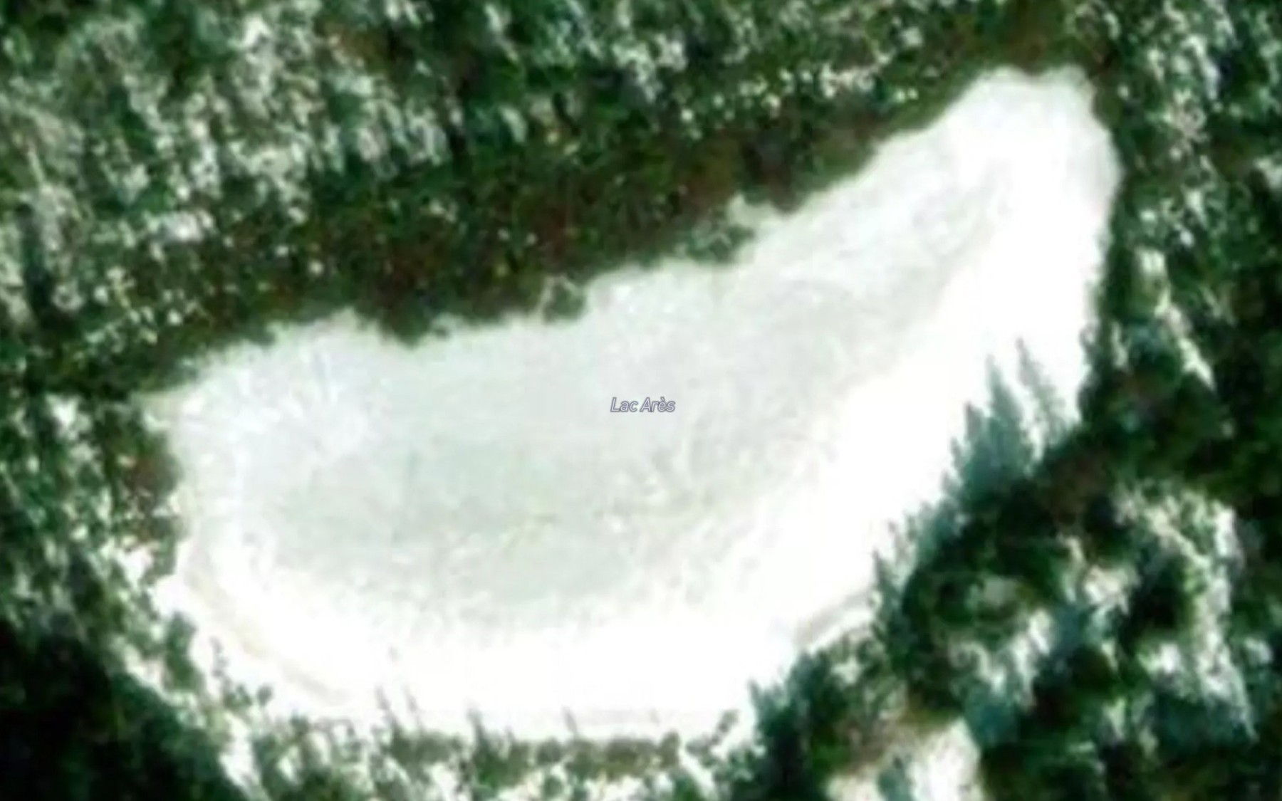 Satellite map of the Lac Ares