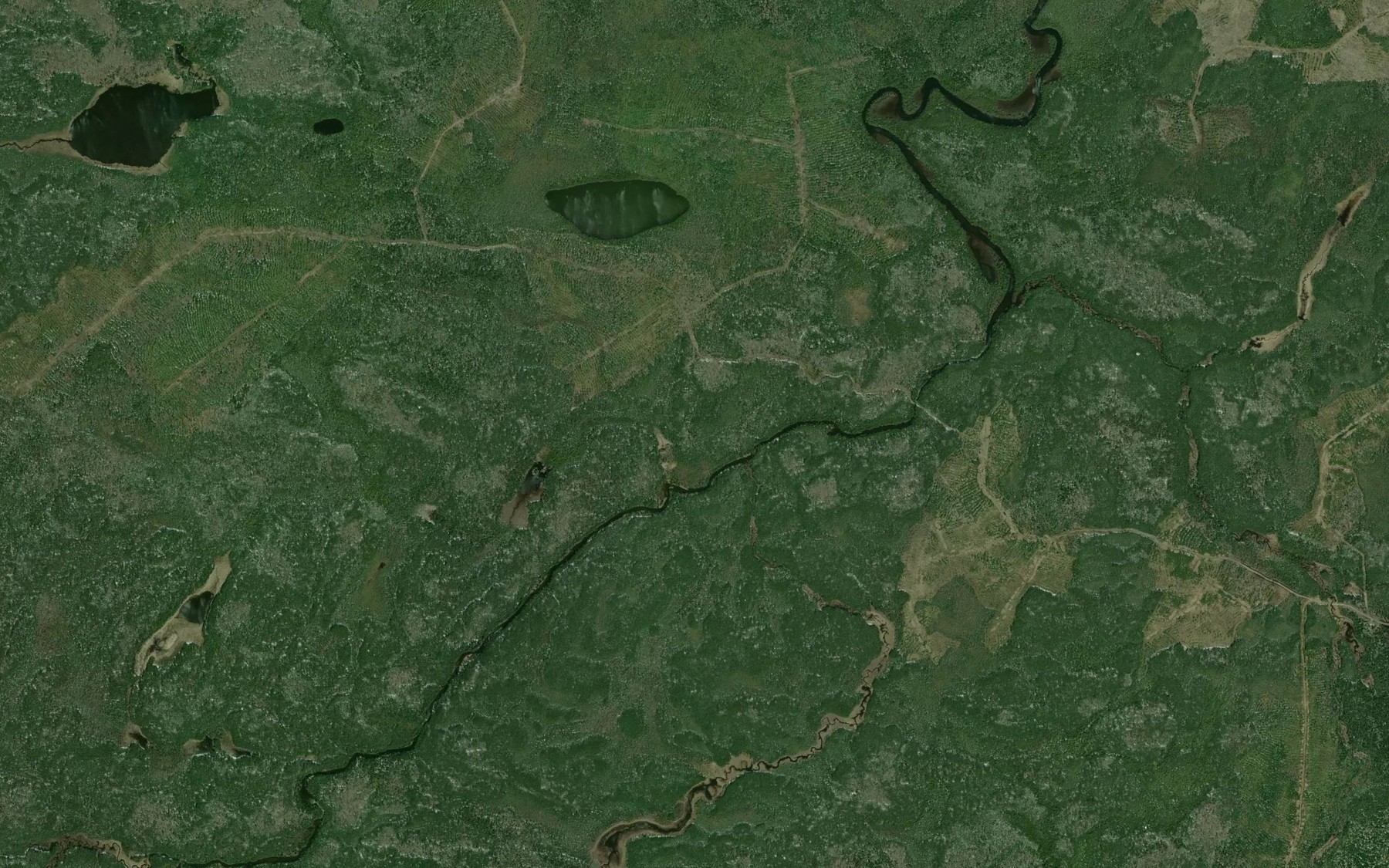 Satellite map of the Tondern Creek