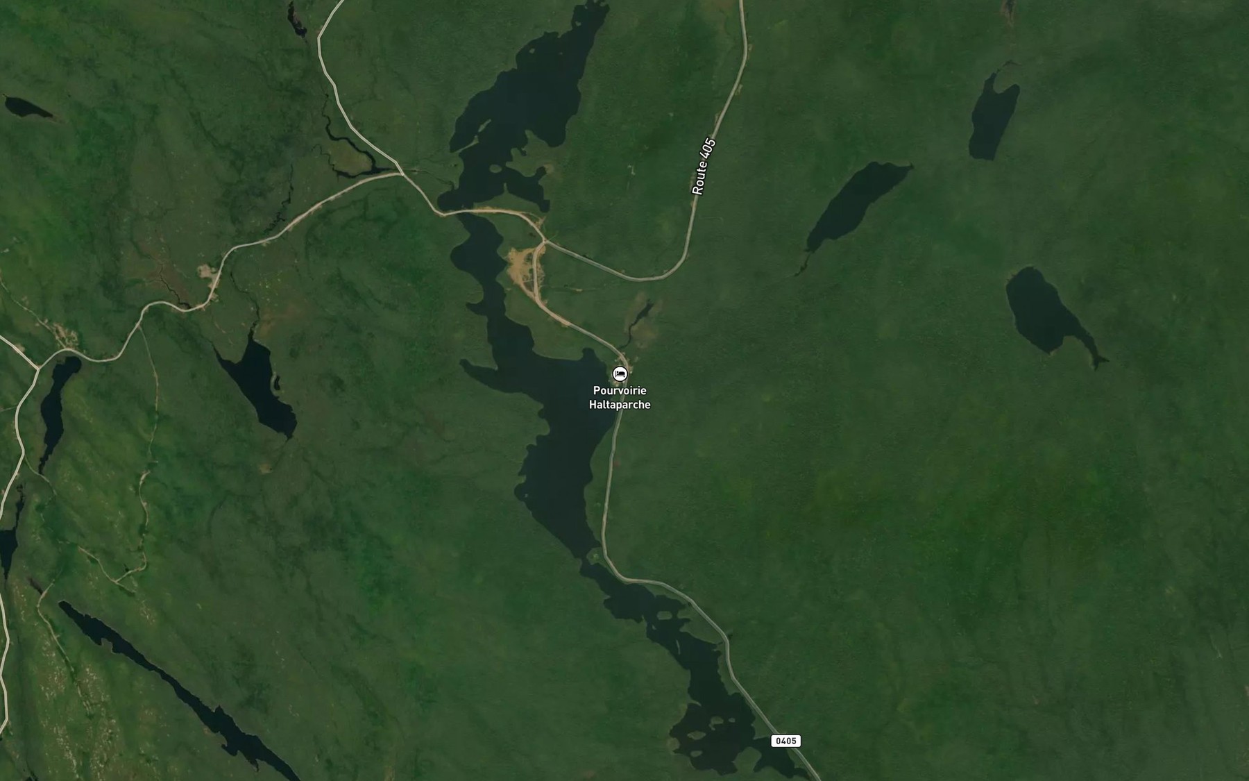 Satellite map of the Lac Elliott