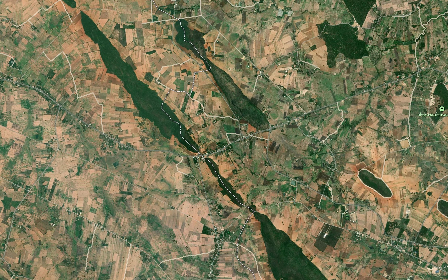 Satellite map of the Ang Kep Nam Ban Nam Phu