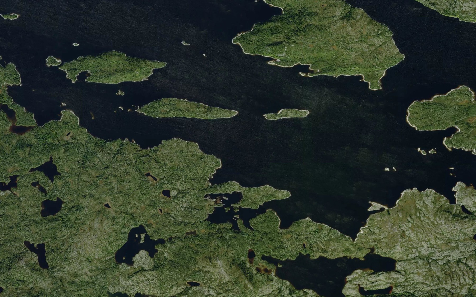 Satellite map of the Lac Kawasayakamich