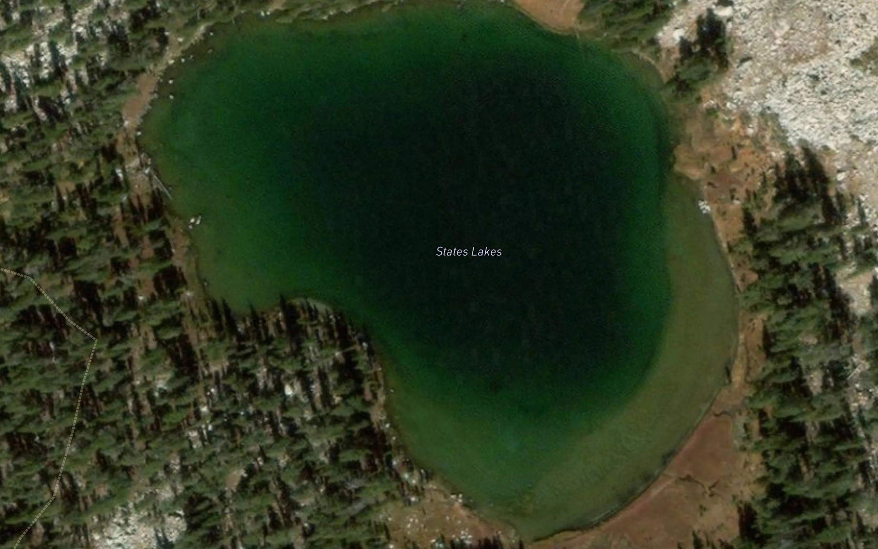 Satellite map of the State Lakes