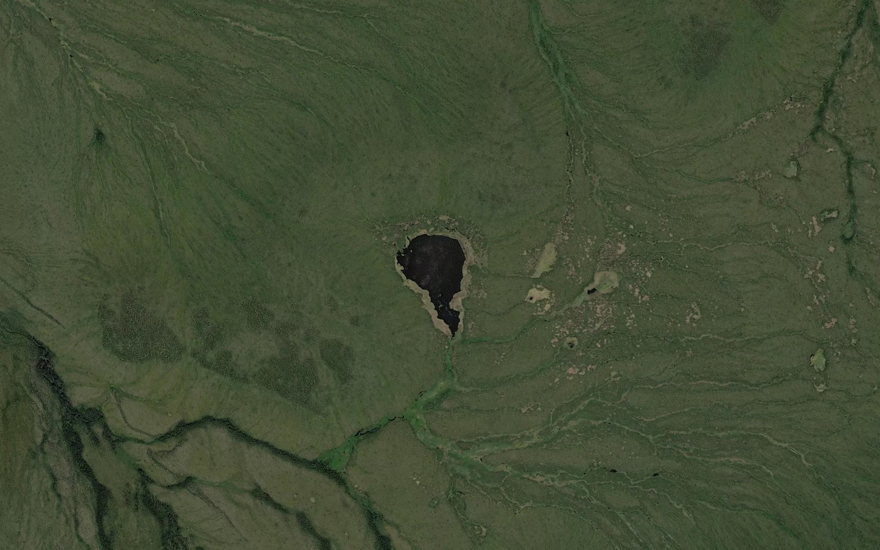 Satellite map of the Giles Lake