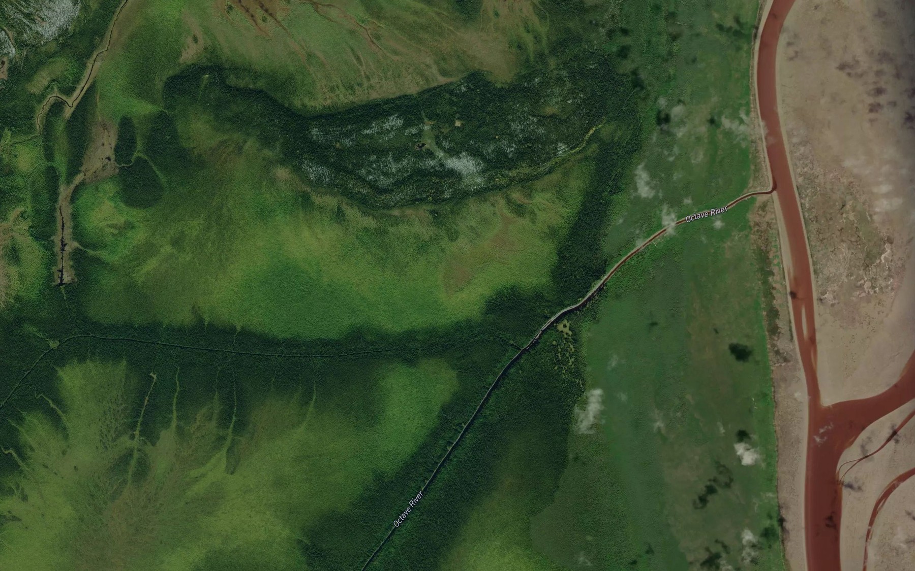 Satellite map of the Ruisseau Kachiuchikwachikanuchi