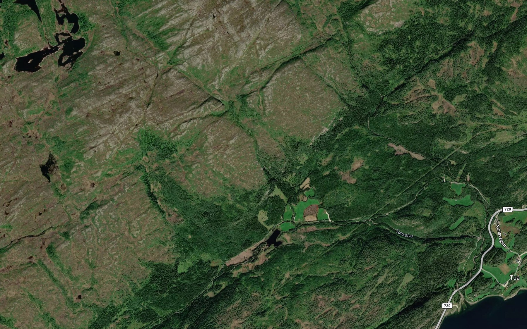 Satellite map of the Fundalsbekken