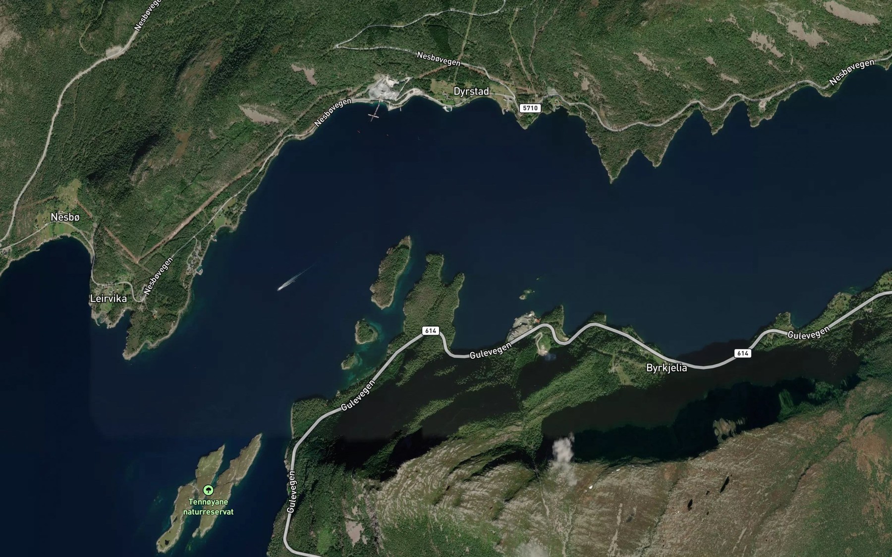 Satellite map of the Olavika